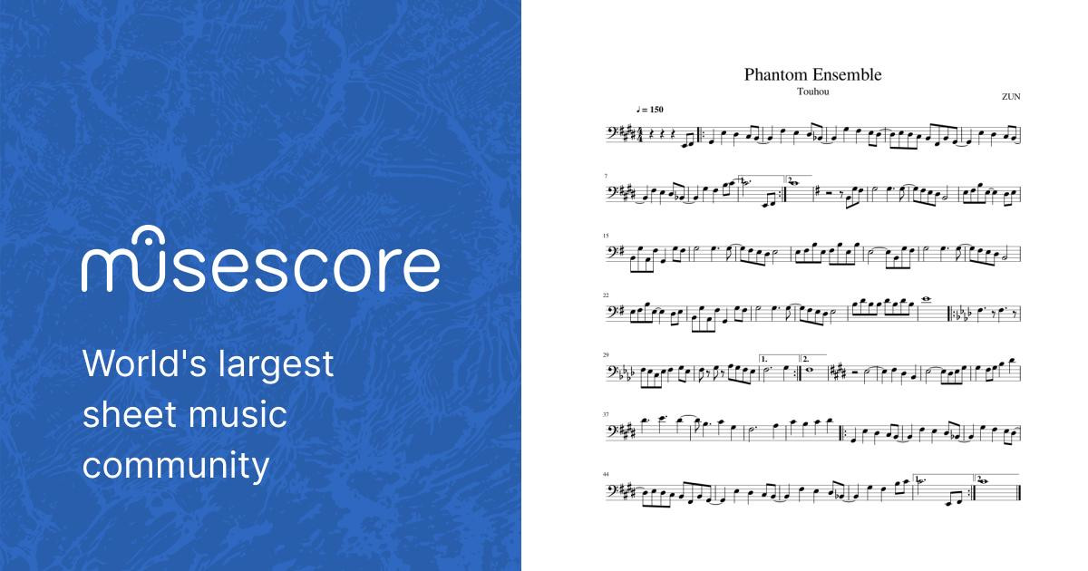 Touhou 10.5 OST - ZUN Sheet music for Euphonium (Solo Touhou 10.5 OST - ZUN Sheet music for Euphonium (Solo