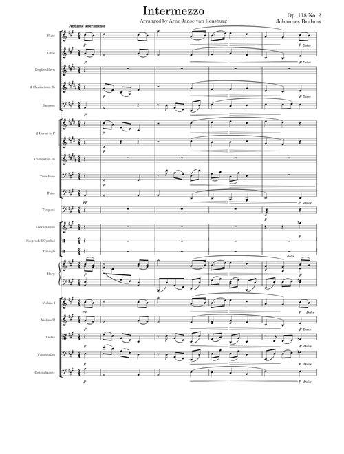 Intermezzo in A Major, Op 118, No. 2 – Johannes Brahms