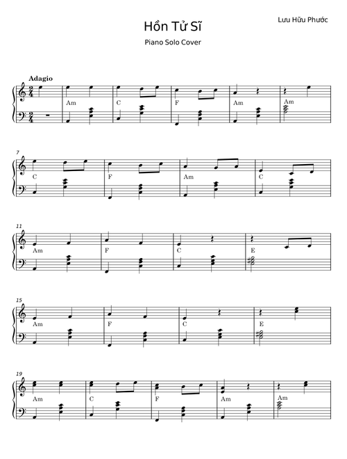 Hồn Tử Sĩ - Lưu Hữu Phước