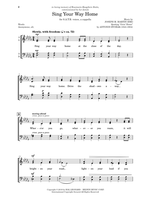 Sing Your Way Home - Joseph M. Martin