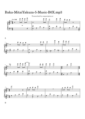 馬鹿みたい Sheet Music for Piano (Solo) | MuseScore.com