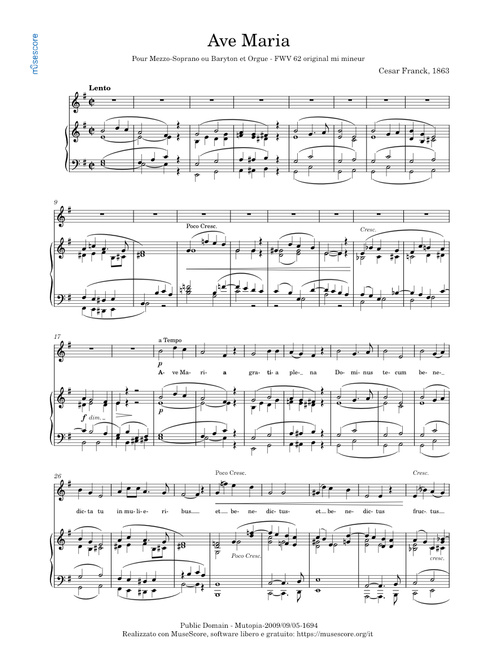 Ave Maria – César Auguste-Jean-Guillaume-Hubert Franck - FWV 62