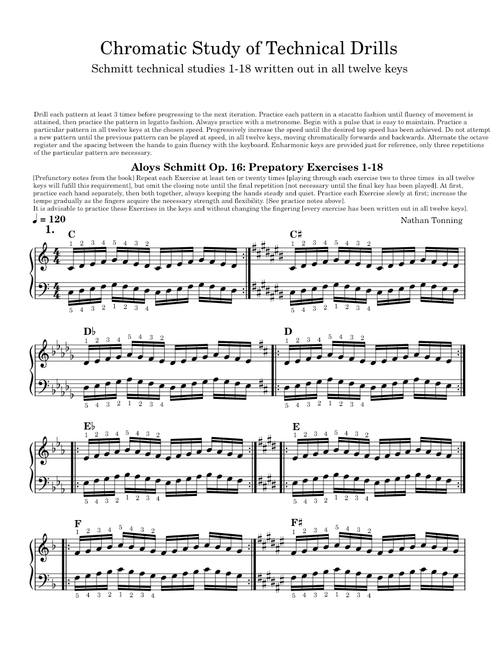 Op. 16 (Preparatory Exercises) – Aloys Schmitt