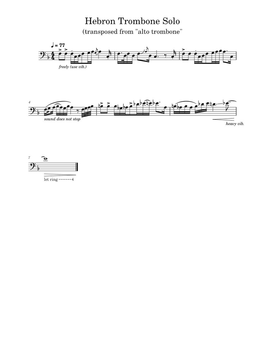 Hebron Band 2021 quot Penstriped quot Alto Trombone solo N/A Hebron Band