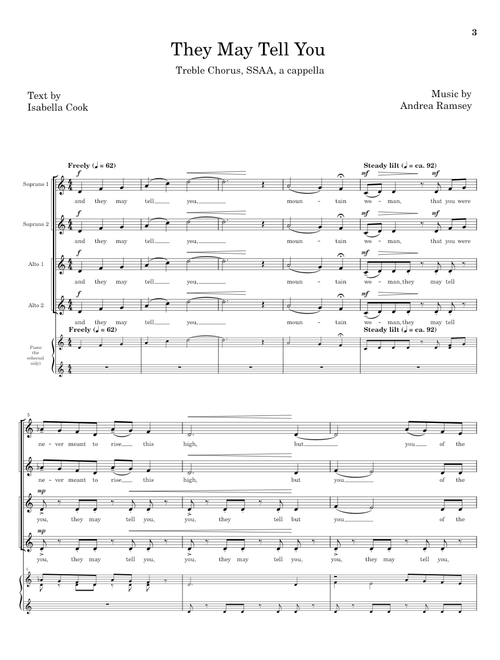 They May Tell You - Andrea Ramsey