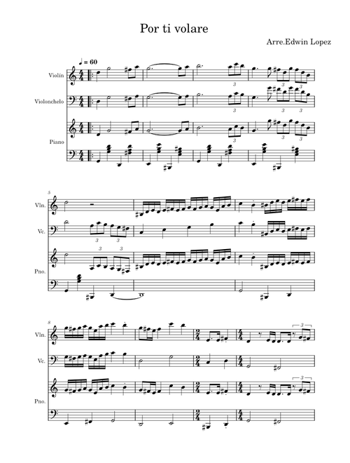 Por ti volare – Andrea Bocelli Por ti volare
