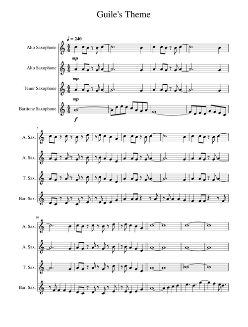 Street Fighter II: Guile's Theme – Lucas Spanu (Jazz Quartet)