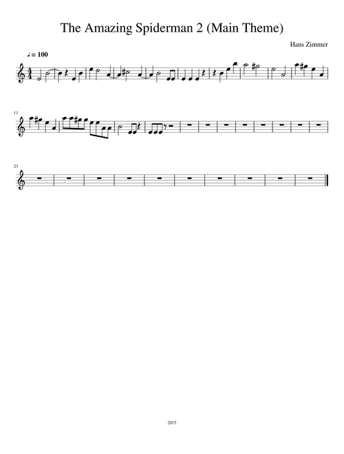 The Amazing Spiderman 2 (Main Theme)