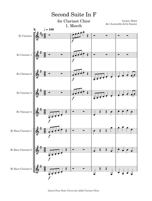 Second Suite in F - IV. Fantasia on the "Dargason" – Gustav Holst Second Suite In F