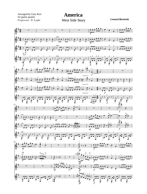 America west side story – Leonard Bernstein