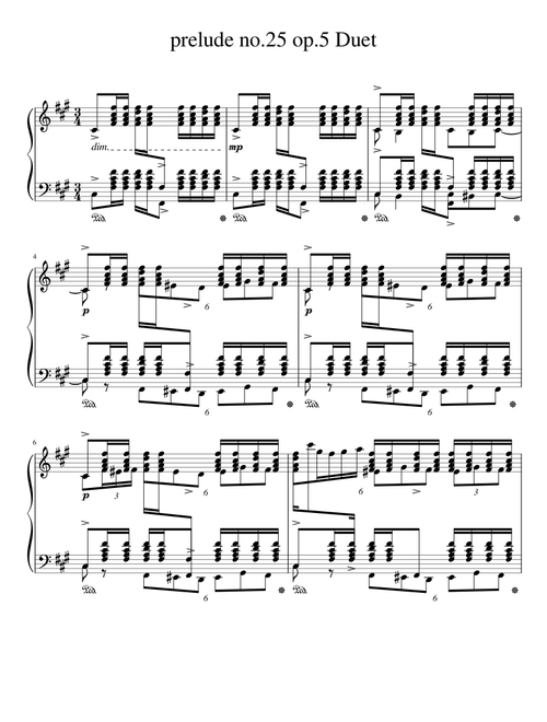 prelude no.25 op.5 Duet