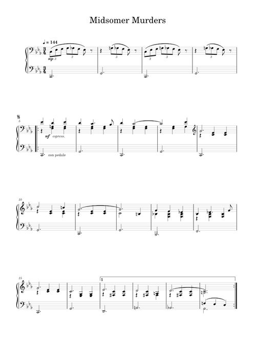 Midsomer Murders Theme - Jim Parker (Solo)