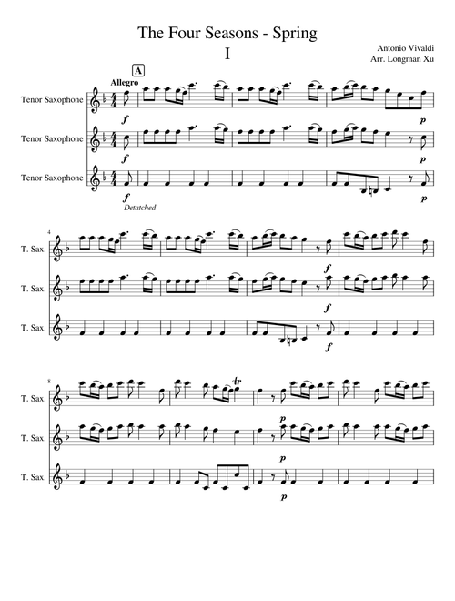 The Four Seasons - Spring - First Movement
