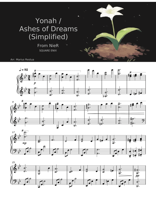 NieR - Yonah / Ashes of Dreams (Simplified Version) - Keiichi Okabe