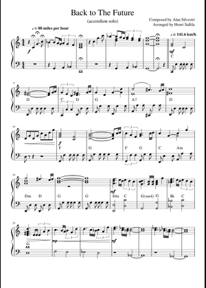 Play Official version of Back To The Future Main Theme Sheet Music