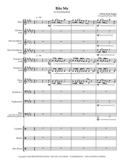Bite Me (Arr. Briana Tellis) - Enhypen (Marching Band)