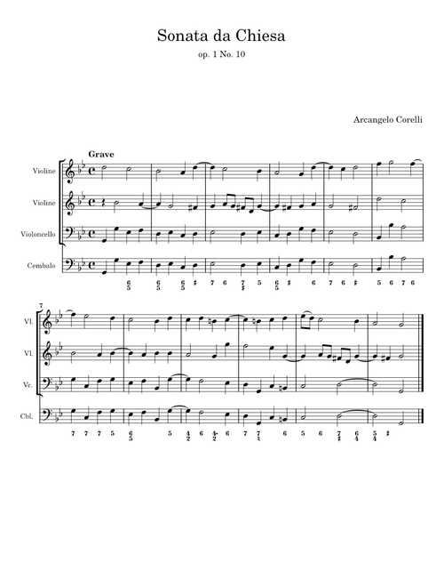 Sonata Da Chiesa op. 3, No. 7 - Arcangelo Corelli