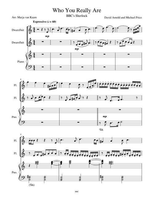 Who You Really Are (Flute Duet & Piano)