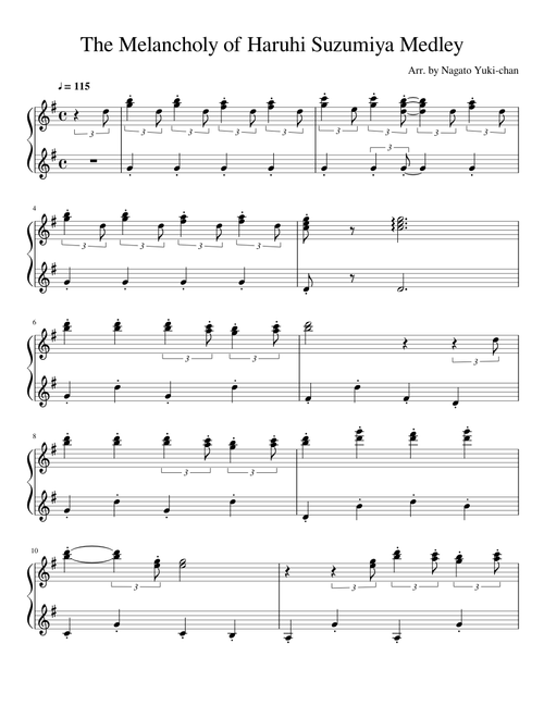 The Melancholy of Haruhi Suzumiya Medley