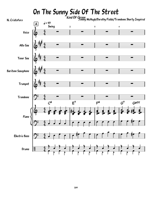 On The Sunny Side Of The Street - Musescore 3