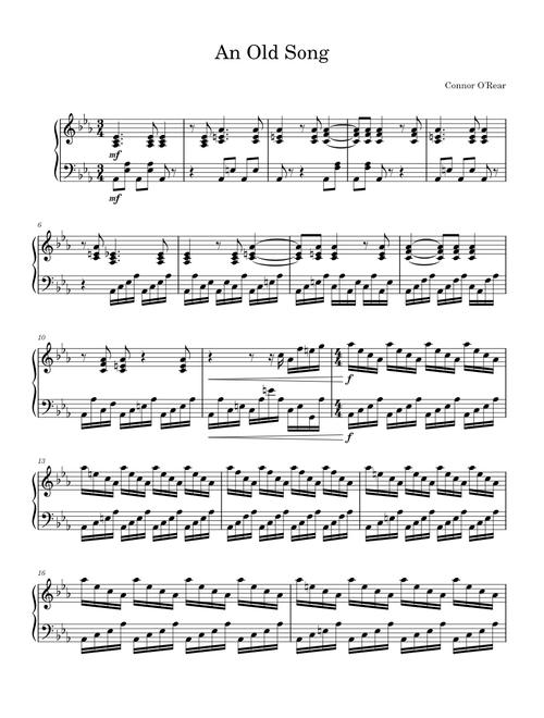 An Old Song – Connor O'Rear