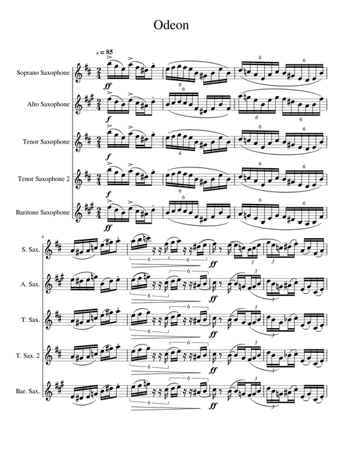 Odeon - Ernesto Nazareth - Trancribed / Arr. Gabriel McQuade