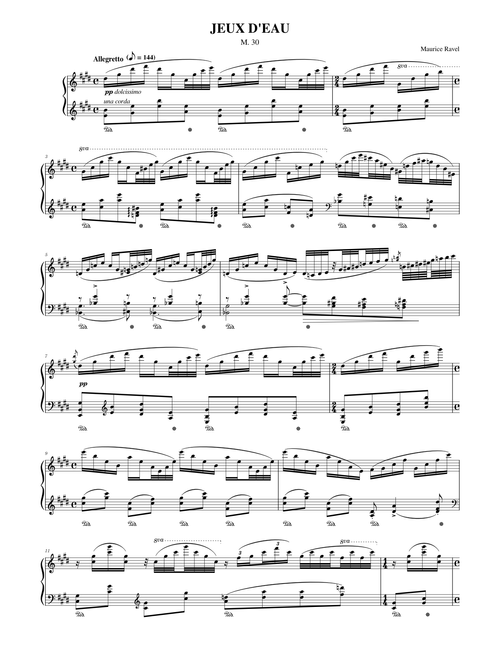 Maurice Ravel: Jeux d'eau