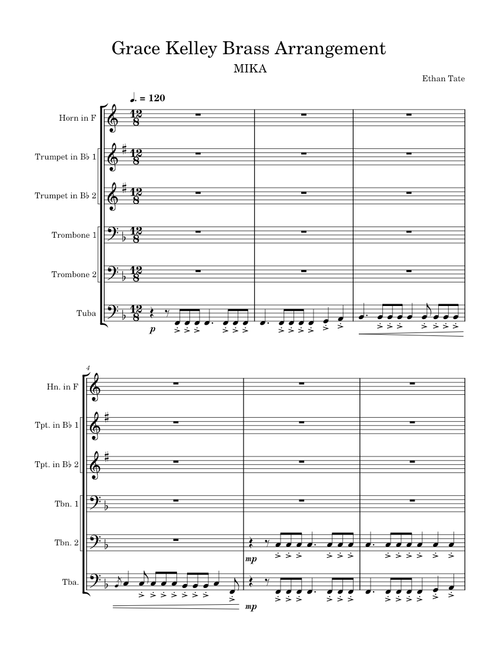 Grace kelly – Mika MIKA - Grace Kelley (Brass Arrangement)