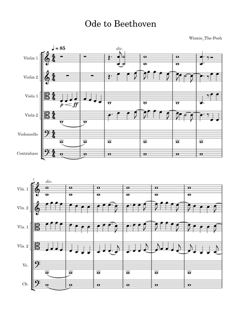 Ode To Joy – Ludwig van Beethoven Ode to Beethoven