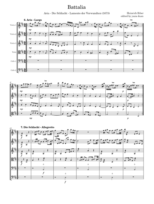 Battalia (String Sextet)