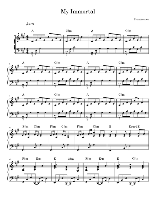 My immortal – Evanescence