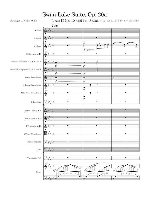 Swan Lake Suite, Op.20a (I. Act II No. 10 and 14: Scéne)-Pyotr Ilyich Tchaikovsky