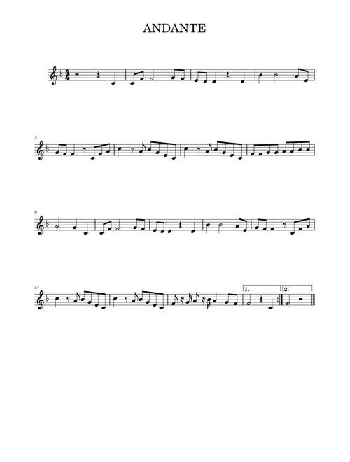 Andante – Joseph Haydn