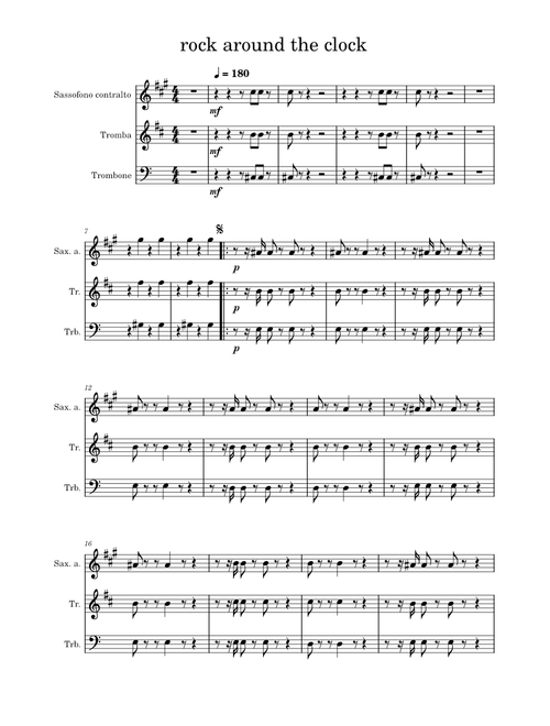Rock around the clock – Bill Haley & His Comets [BRASS SECTION]