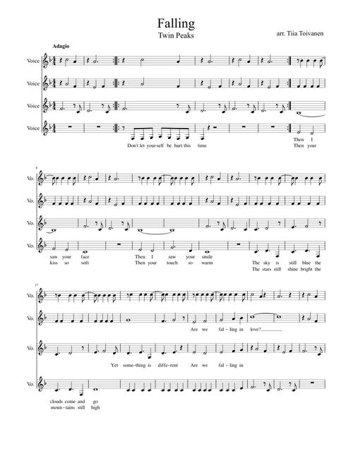 Falling - Twin Peaks SSAA