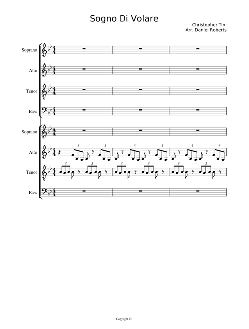 Sogno di Volare SATBSATB