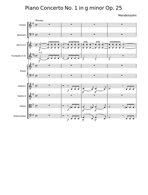 Piano Concerto No. 1 in g minor - Mendelssohn