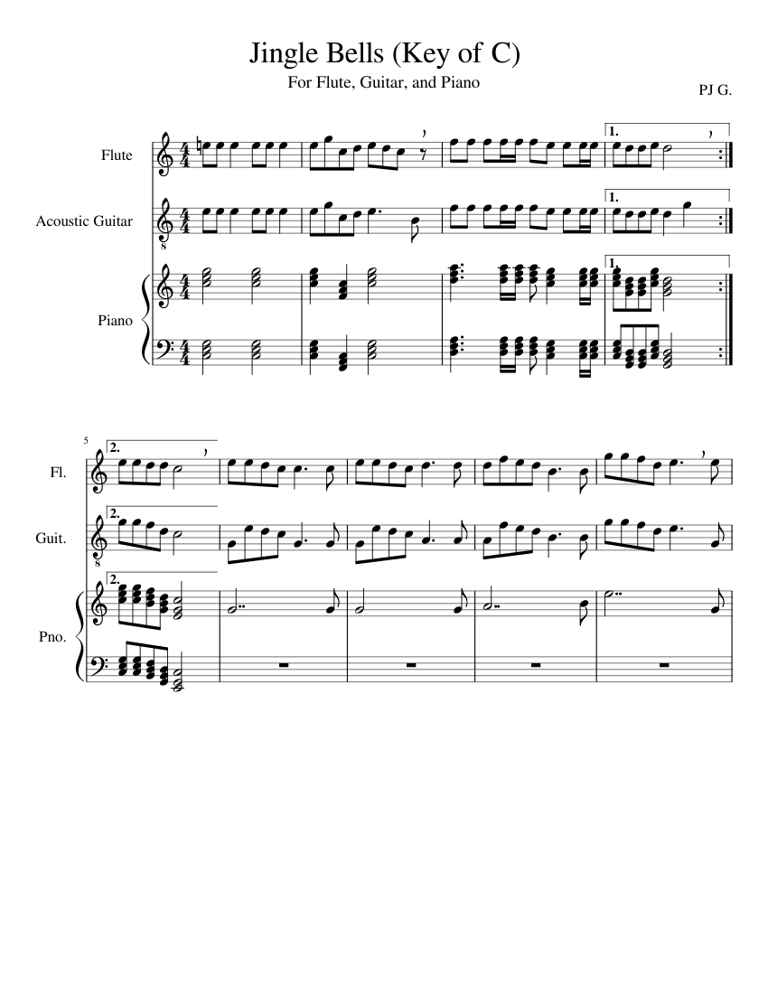 flute guitar piano music