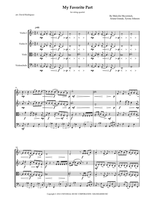 My Favorite Part (Arr. David Rodríguez) - Mac Miller (String Quartet)