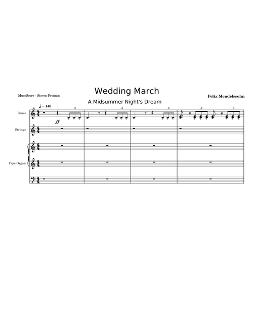 Wedding March from A Midsummer Night's Dream, Op.61 – Felix Mendelssohn Wedding March