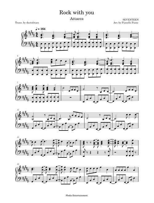 svt piano sheet music by amyvd002 | Play, print, and download in