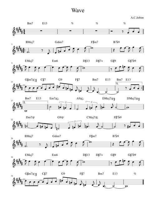 Wave (Sax Alto)