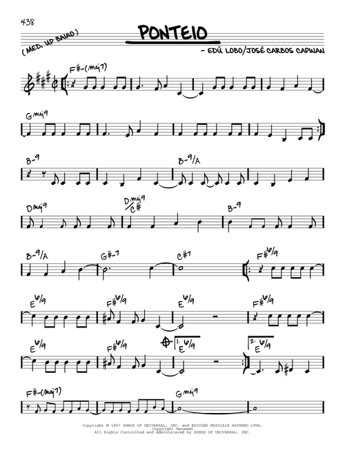 Ponteio - Jose Carbos Capinan (Real Book - Melody-Chords)