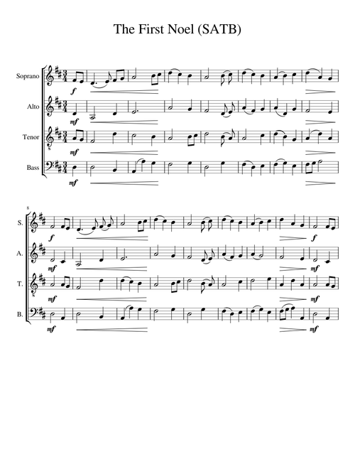 The First Noel (SATB)
