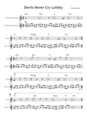 Free Tetsuya Shibata sheet music | Download PDF or print on