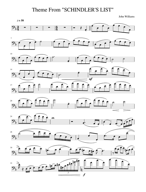 Theme From "SCHINDLER'S LIST"