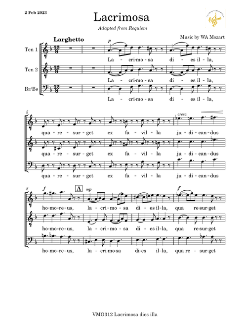 Lacrimosa – Wolfgang Amadeus Mozart VMO312 Lacrimosa-Mozart-VMO-TTB-PAR
