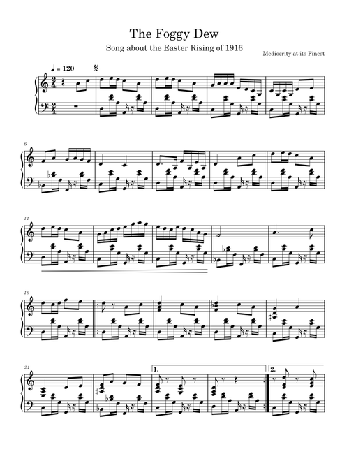 The foggy dew – Misc Traditional The Foggy Dew