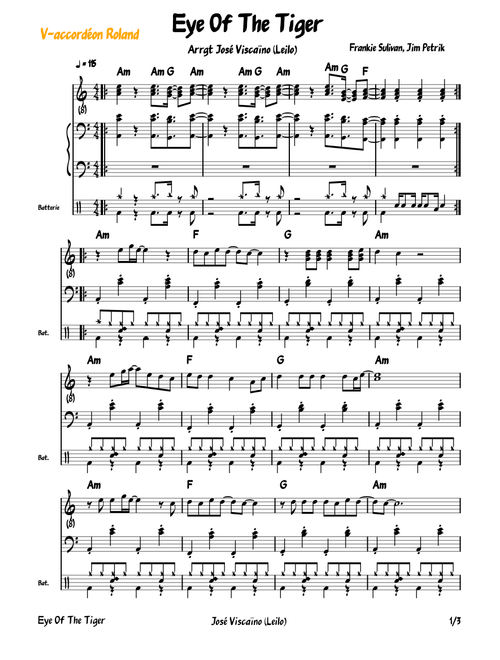 Eye Of The Tiger José Viscaïno Leilo accordéon