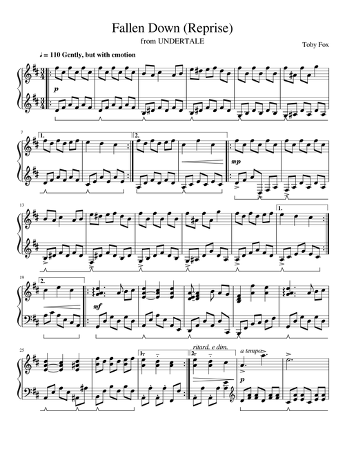 Fallen Down Reprise (With Variations)